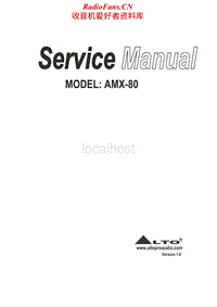 Alto-AMX-80-Service-Manual电路原理图.pdf