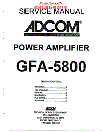 Adcom-GFA-5800-Service-Manual电路原理图.pdf