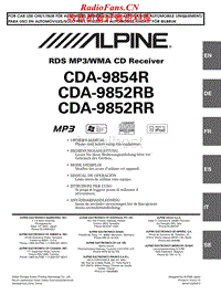 Alpine-CDA-9854-R-Service-Manual电路原理图.pdf