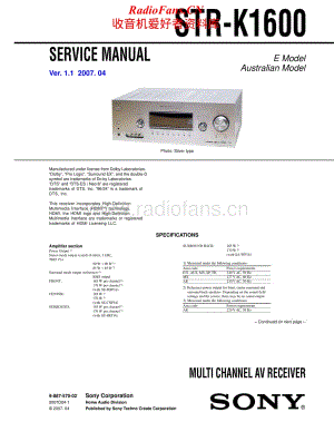 Sony-STR-K1600-Service-Manual电路原理图.pdf