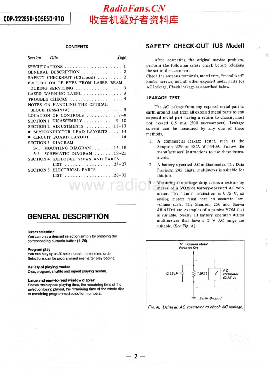 Sony-CDP-505-ESD-Service-Manual电路原理图.pdf_第2页
