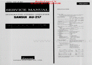 Sansui-AU-217-Service-Manual电路原理图.pdf