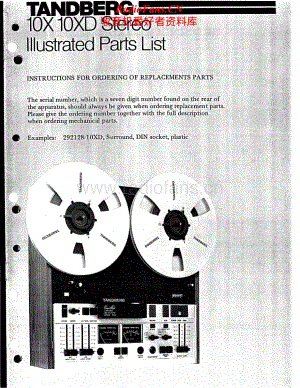 Tandberg-10-X-Stereo-Service-Manual电路原理图.pdf