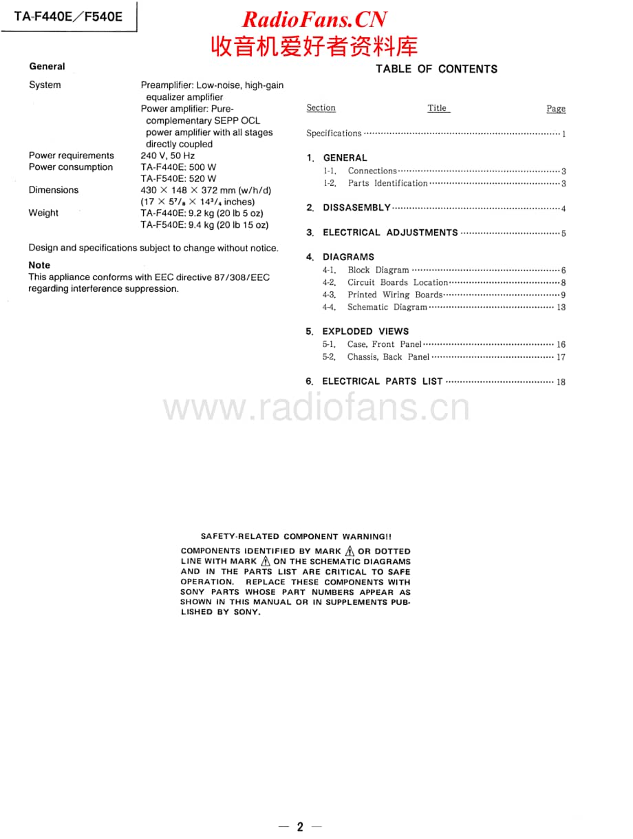 Sony-TA-F440E-Service-Manual电路原理图.pdf_第2页