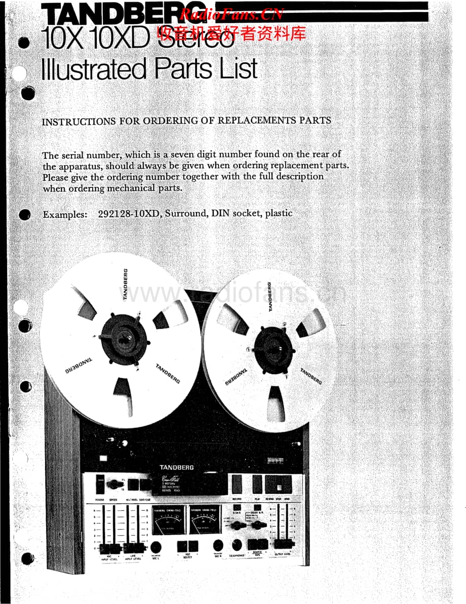 Tandberg-10-XD-Stereo-Service-Manual电路原理图.pdf_第1页