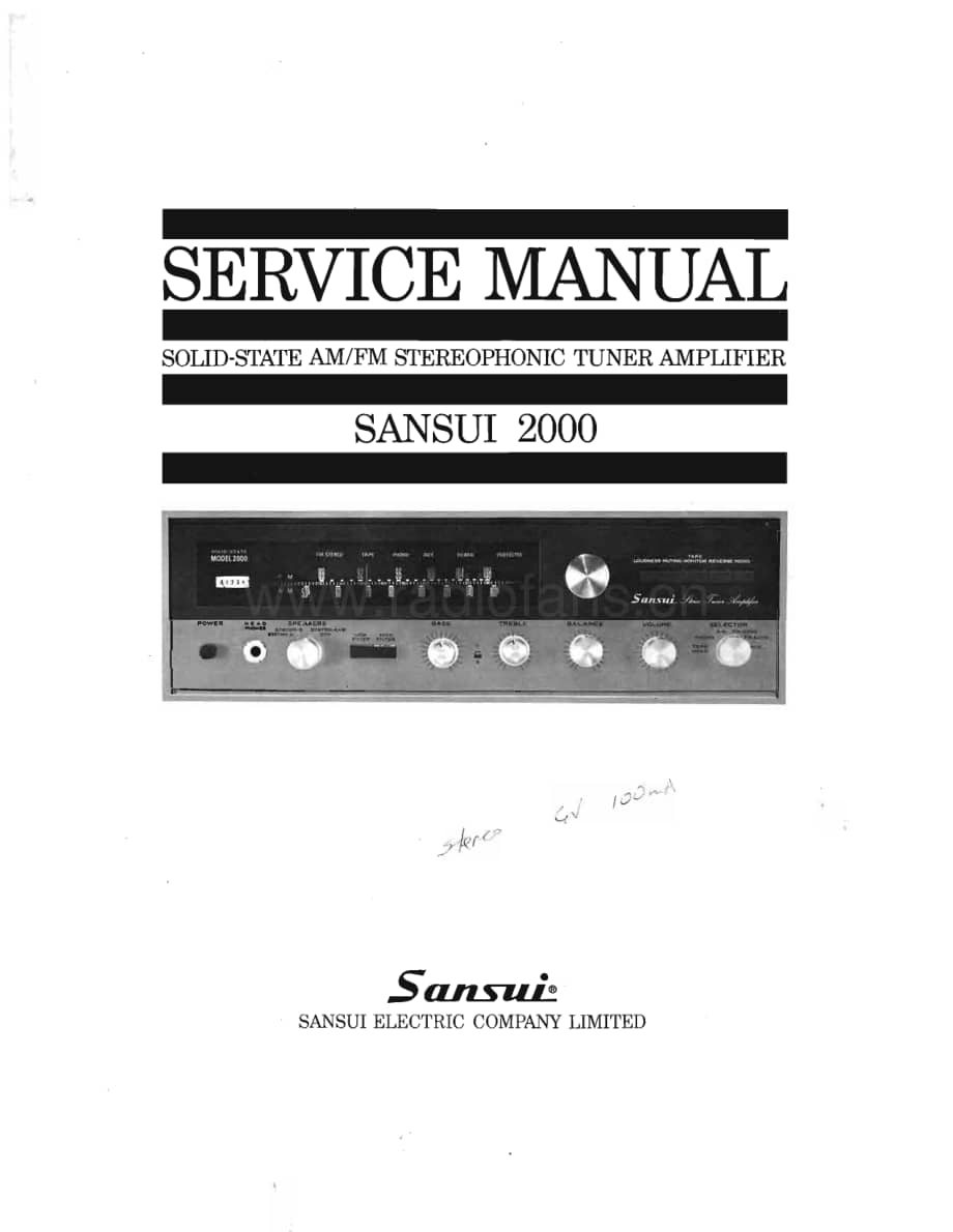 Sansui-2000-Service-Manual电路原理图.pdf_第1页
