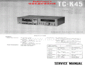 Sony-TC-K45-Service-Manual电路原理图.pdf