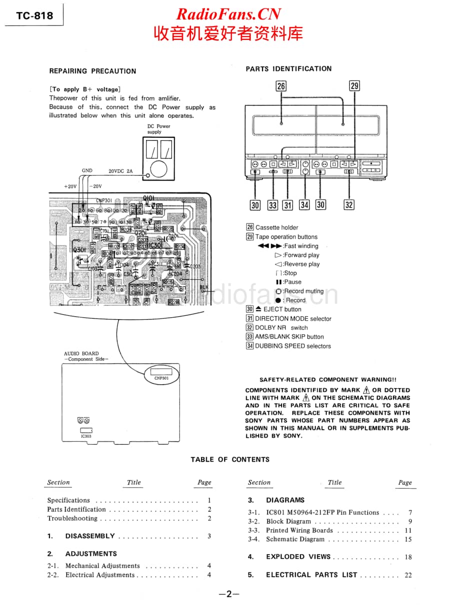 Sony-TC-818-Service-Manual电路原理图.pdf_第2页