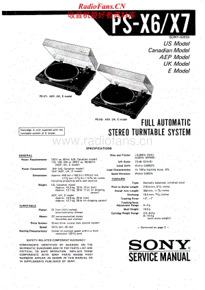 Sony-PS-X6-Service-Manual电路原理图.pdf