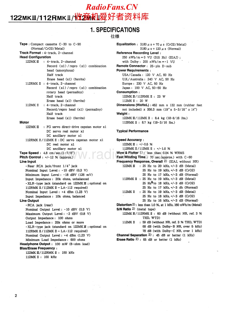 Tascam-112-Mk2-112R-Mk2-122-Mk3-Service-Manual电路原理图.pdf_第2页