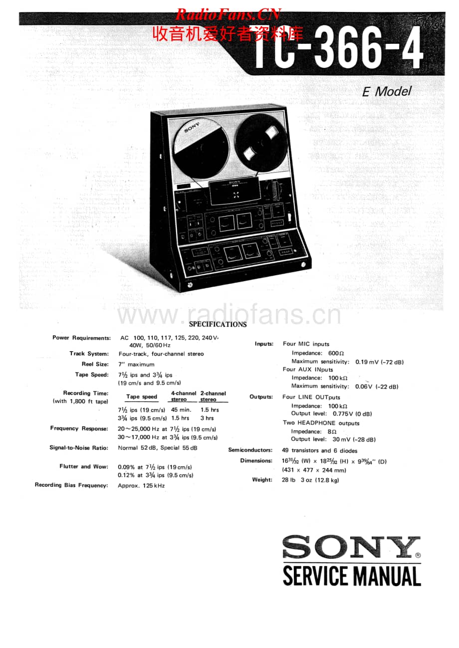 Sony-TC-366-4-Service-Manual电路原理图.pdf_第1页