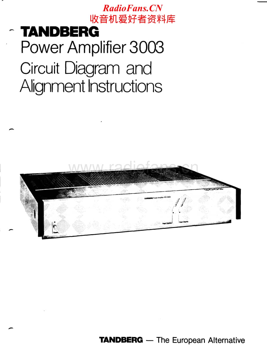 Tandberg-TPA-3003-Service-Manual电路原理图.pdf_第1页