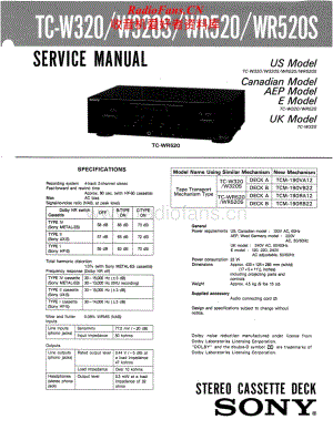 Sony-TC-W520-Service-Manual电路原理图.pdf
