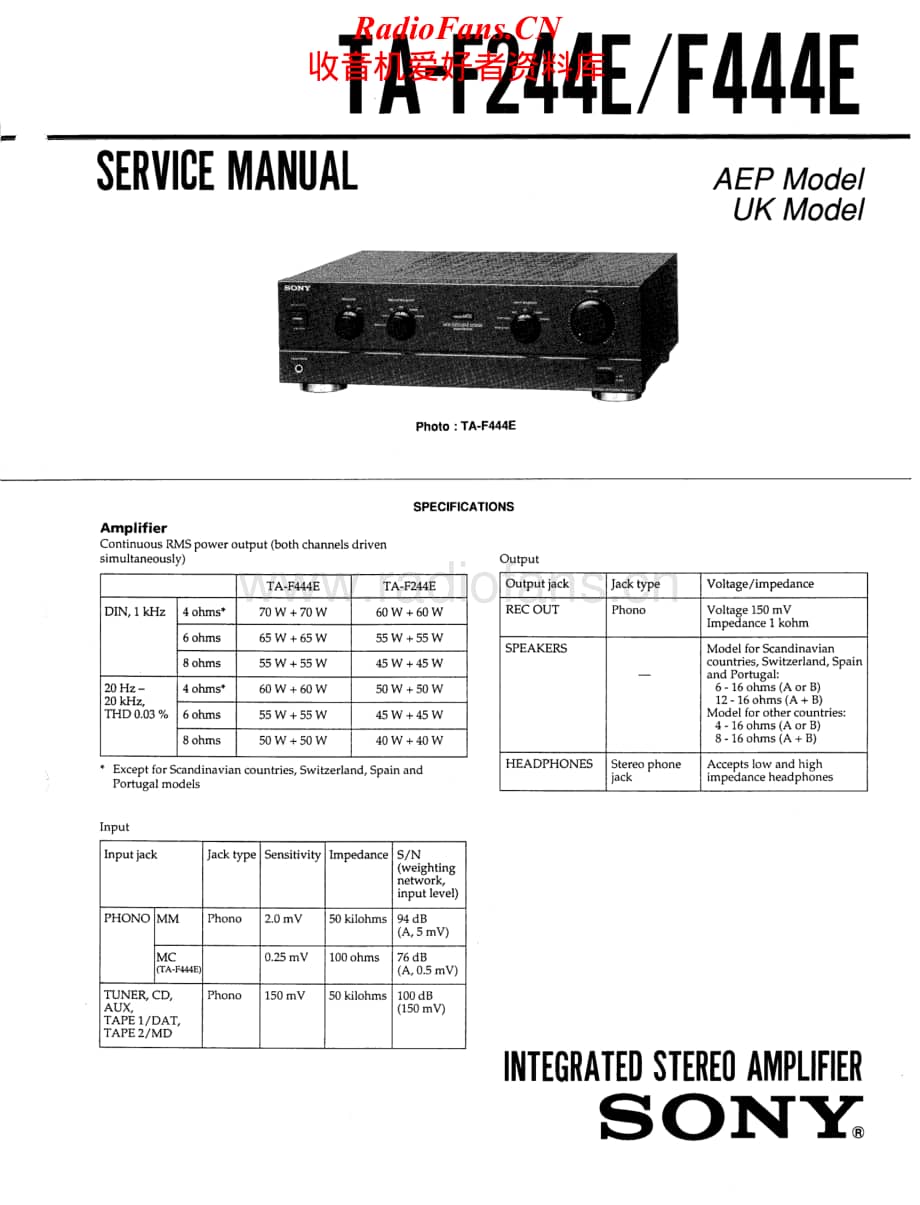 Sony-TA-F444E-Service-Manual电路原理图.pdf_第1页