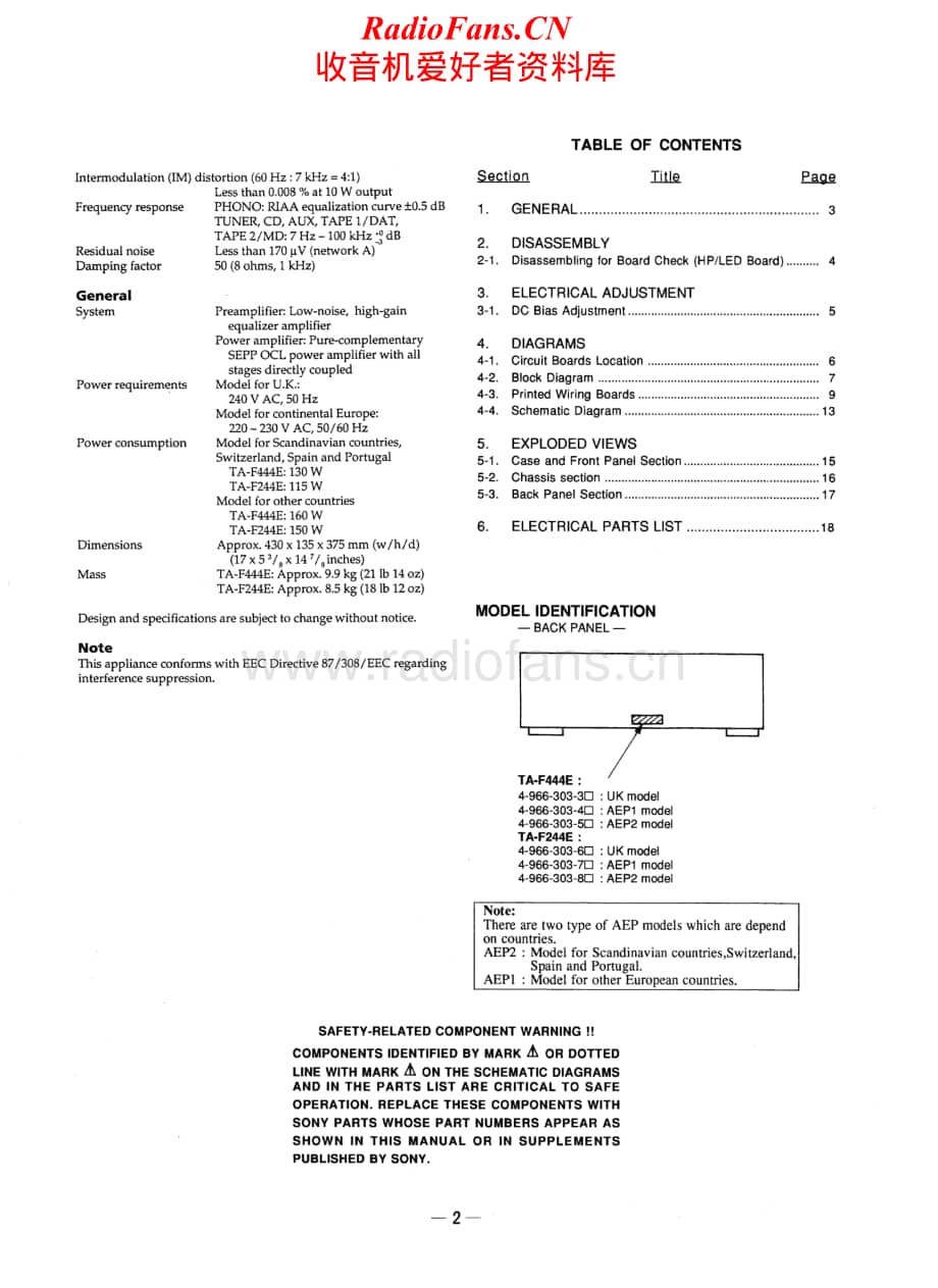Sony-TA-F444E-Service-Manual电路原理图.pdf_第2页