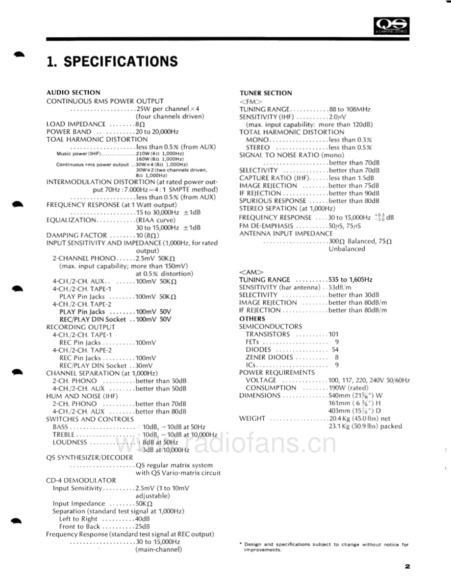 Sansui-QRX-6001-Service-Manual电路原理图.pdf_第3页