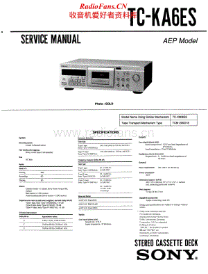 Sony-TC-KA6ES-Service-Manual电路原理图.pdf