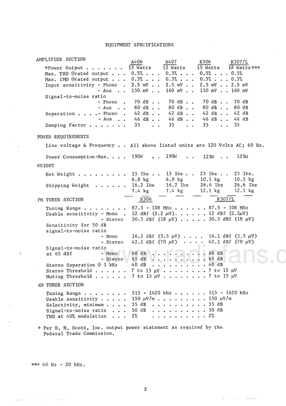 Scott-R-306-307-307L-A-406-407-Service-Manual (1)电路原理图.pdf_第3页