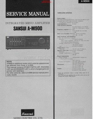 Sansui-AM-900-Service-Manual电路原理图.pdf