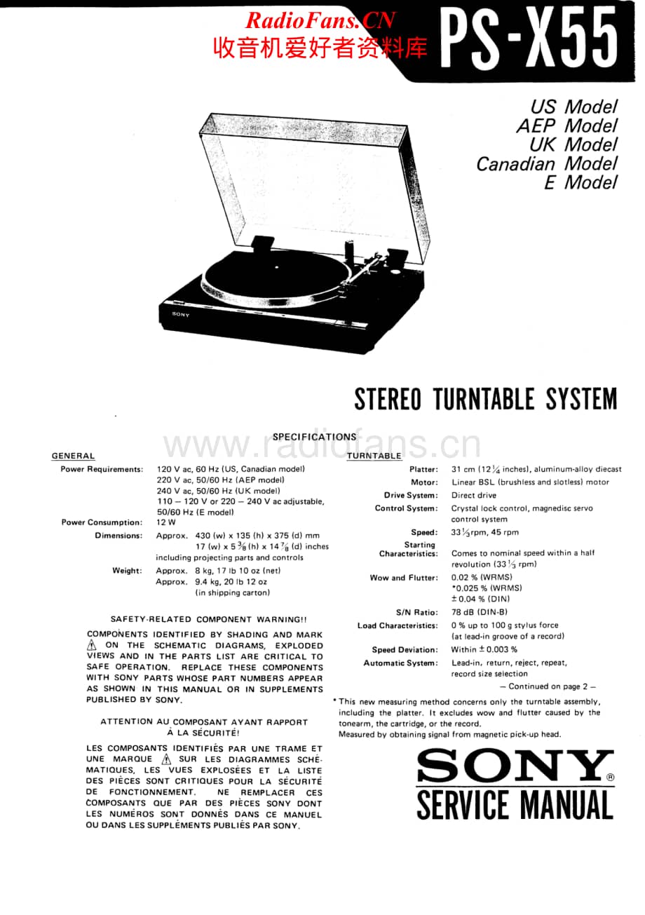 Sony-PS-X55-Service-Manual电路原理图.pdf_第1页