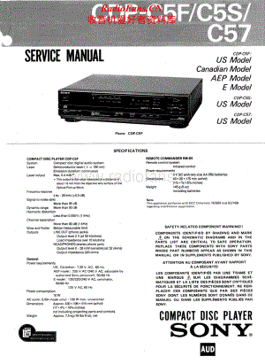 Sony-CDP-C57-Service-Manual电路原理图.pdf