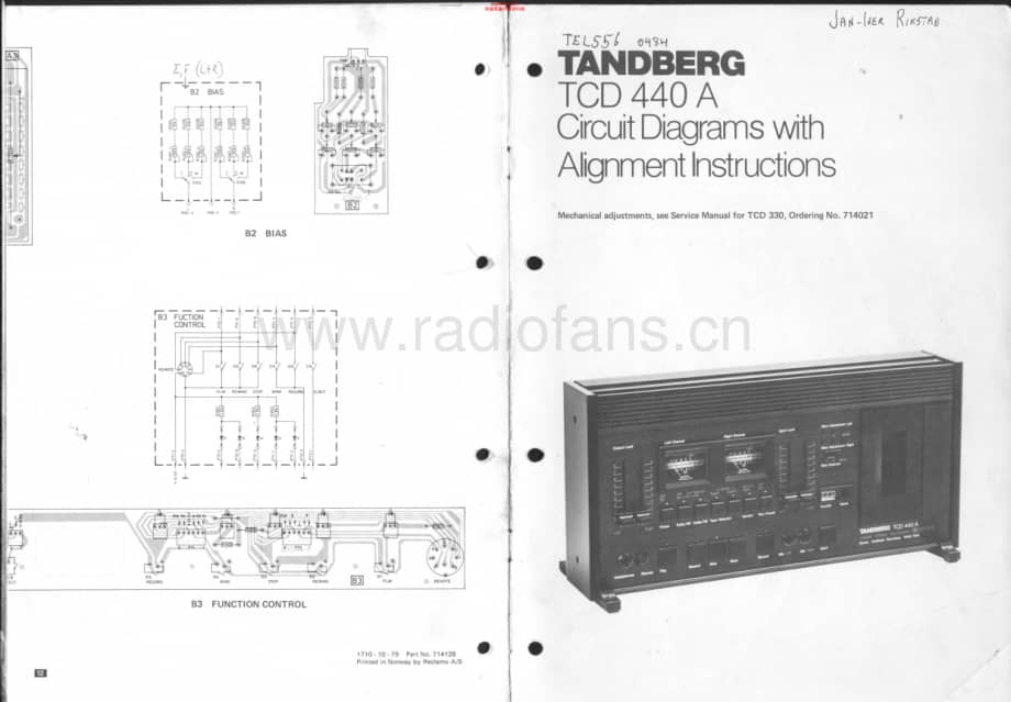 Tandberg-TCD-440-A-Service-Manual-2电路原理图.pdf_第1页