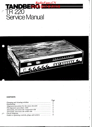 Tandberg-TR-220-Service-Manual电路原理图.pdf