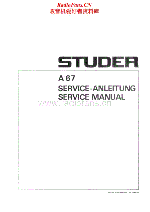 Studer-A-67-Service-Manual-Section-1电路原理图.pdf
