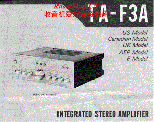 Sony-TA-F3A-Service-Manual电路原理图.pdf