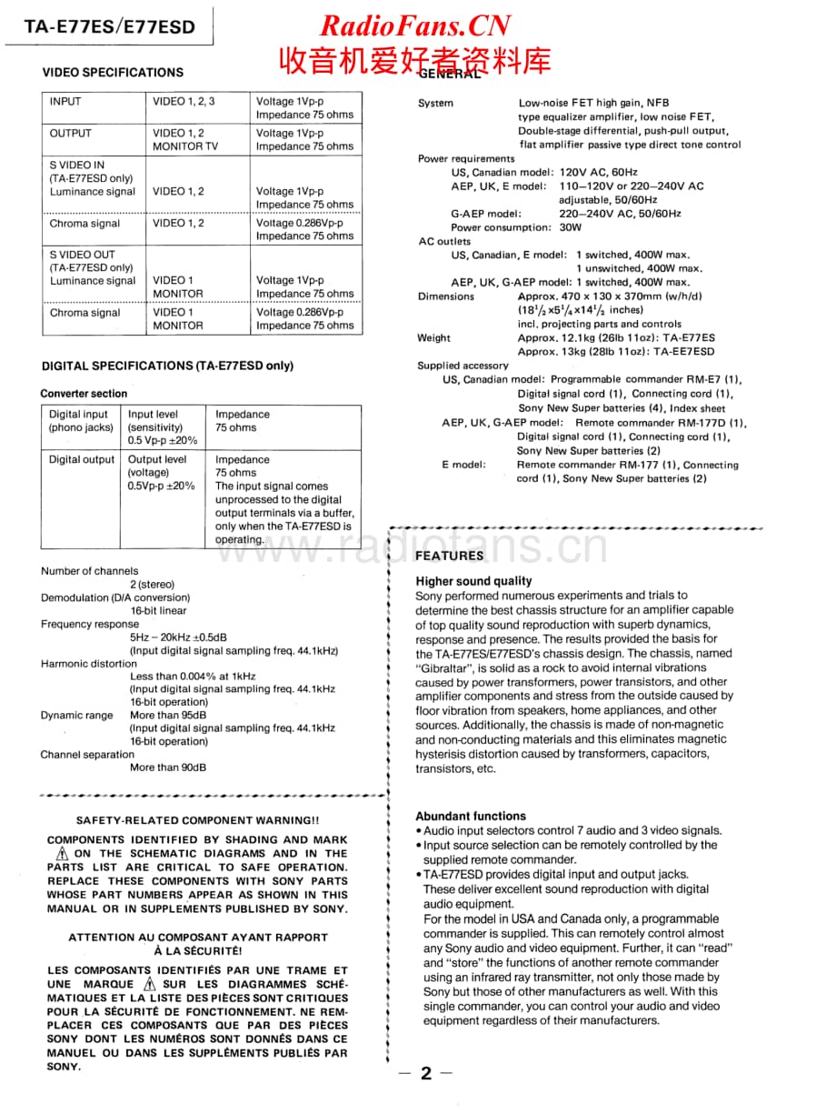 Sony-TA-E77ESD-Service-Manual电路原理图.pdf_第2页