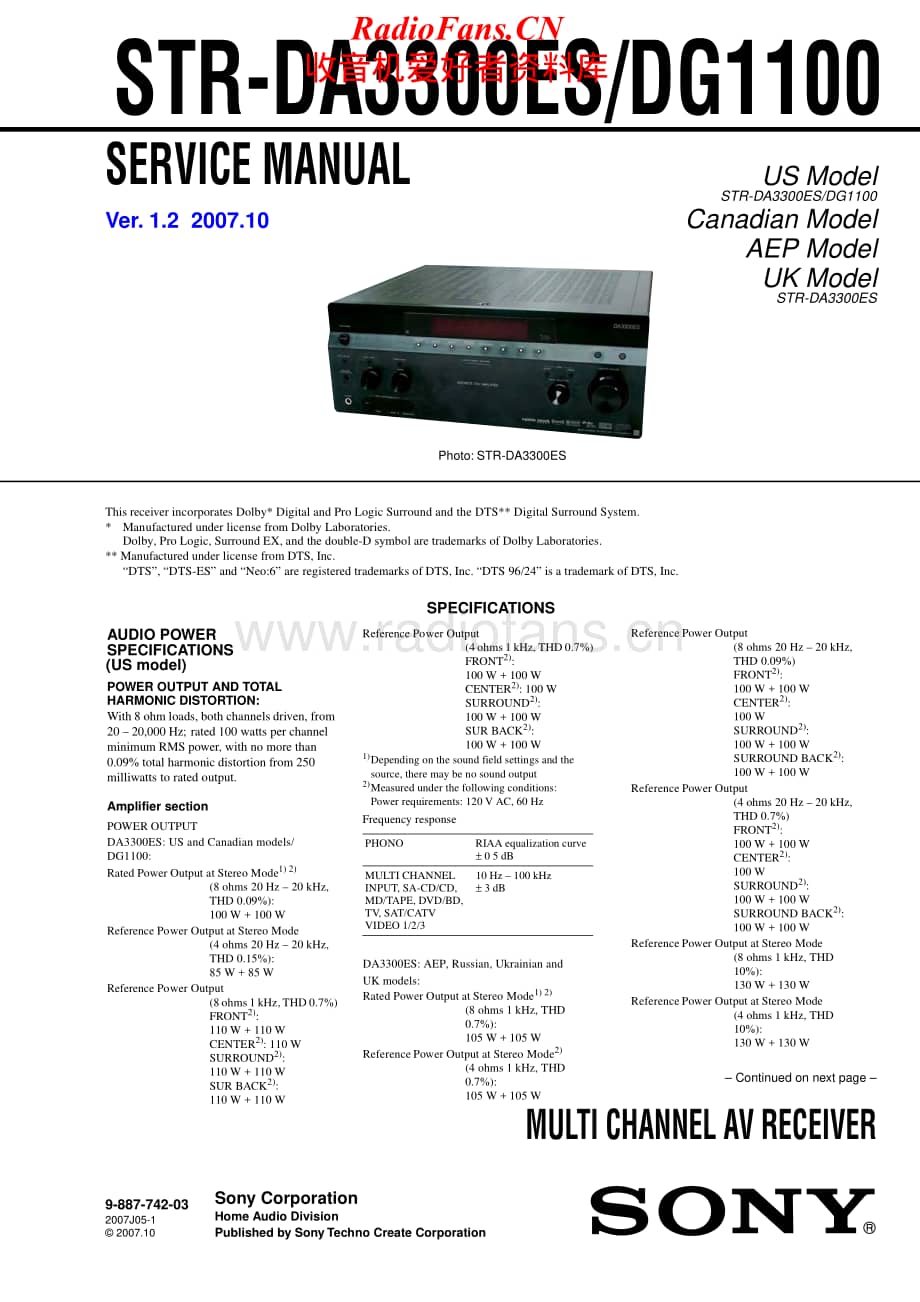 Sony-STR-DG1100-Service-Manual电路原理图.pdf_第1页
