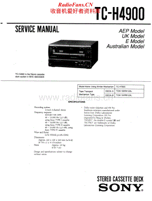 Sony-TC-H4900-Service-Manual电路原理图.pdf