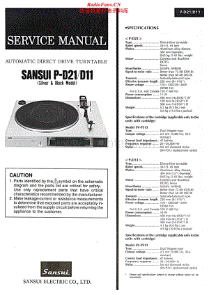 Sansui-P-D21-Service-Manual电路原理图.pdf