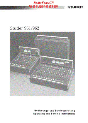 Studer-962-Service-Manual-Section-1电路原理图.pdf