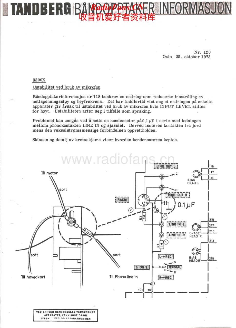 Tandberg-Serviceinfo-1973-75-Service-Manual电路原理图.pdf_第1页