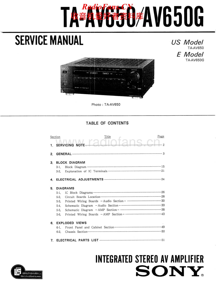 Sony-TA-AV650-Service-Manual电路原理图.pdf_第1页