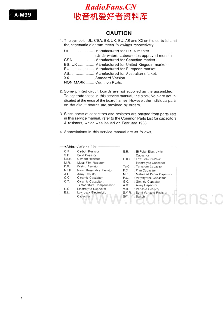 Sansui-AM-99-Service-Manual电路原理图.pdf_第2页