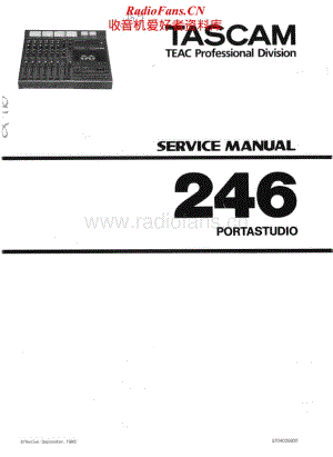 Tascam-246-Portastudio-Service-Manual电路原理图.pdf