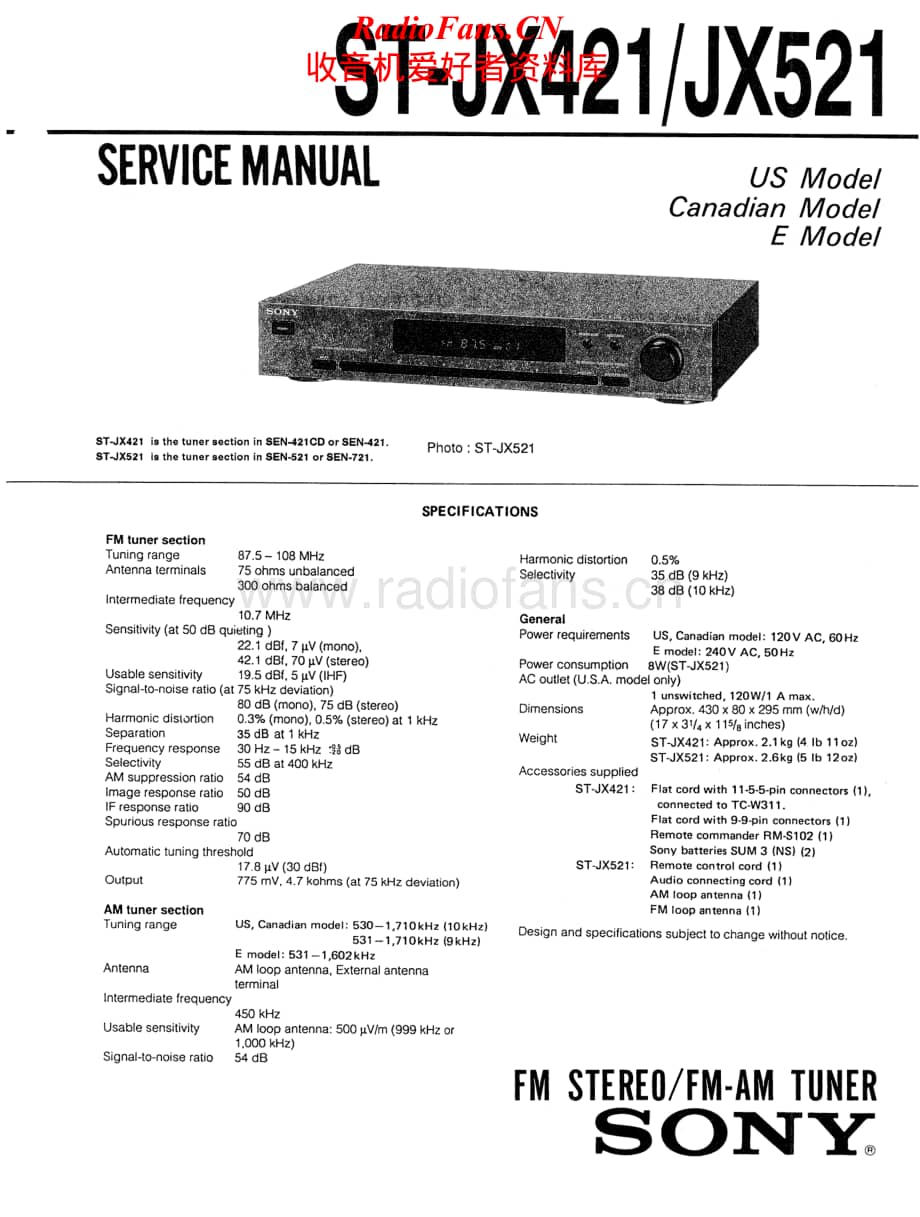 Sony-ST-JX421-Service-Manual电路原理图.pdf_第1页