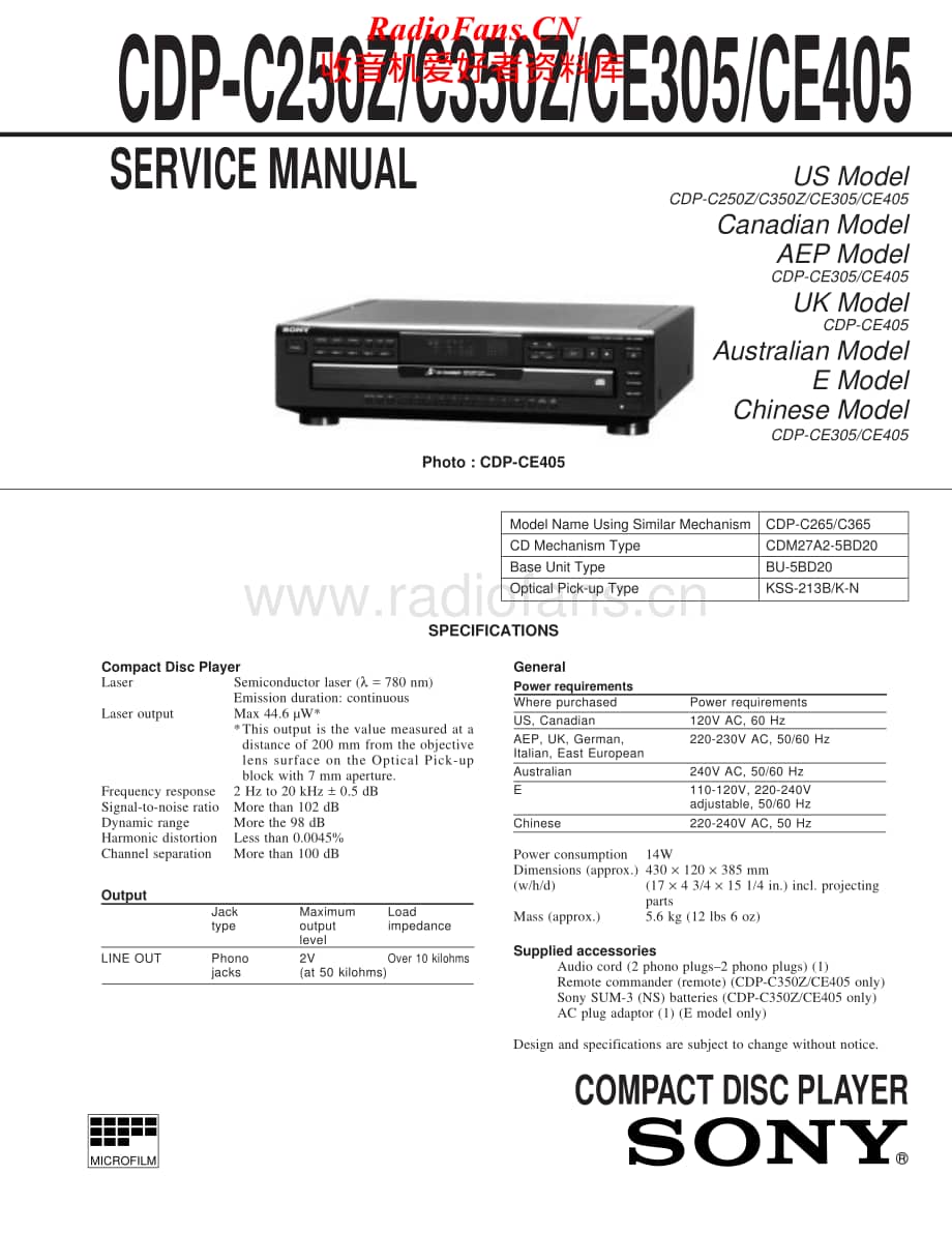 Sony-CDP-CE405-Service-Manual电路原理图.pdf_第1页