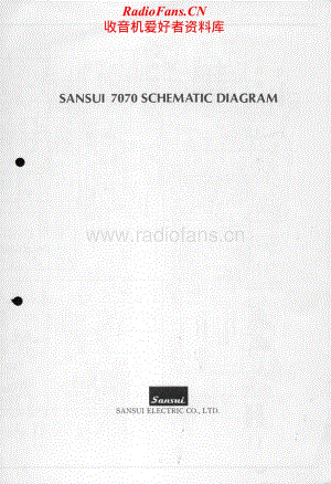 Sansui-7070-Schematic电路原理图.pdf