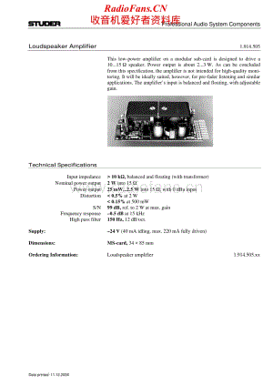 Studer-980-Service-Manual-Section-4电路原理图.pdf