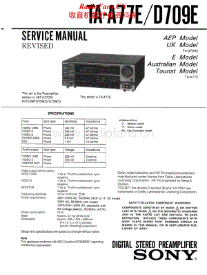 Sony-TA-A77E-Service-Manual电路原理图.pdf