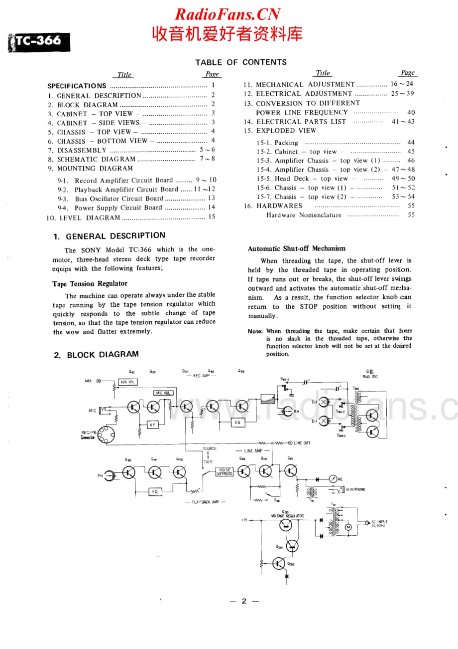 Sony-TC-366-Service-Manual电路原理图.pdf_第2页