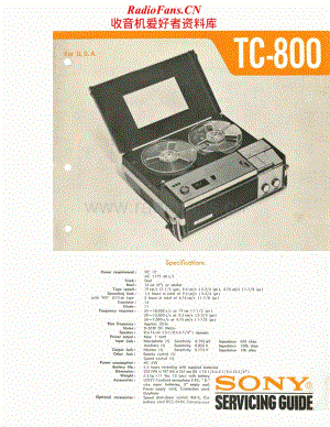Sony-TC-800-Service-Manual电路原理图.pdf