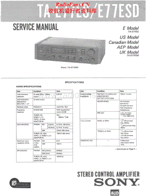 Sony-TA-E77ES-Service-Manual电路原理图.pdf