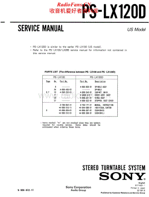 Sony-PS-LX120D-Service-Manual电路原理图.pdf