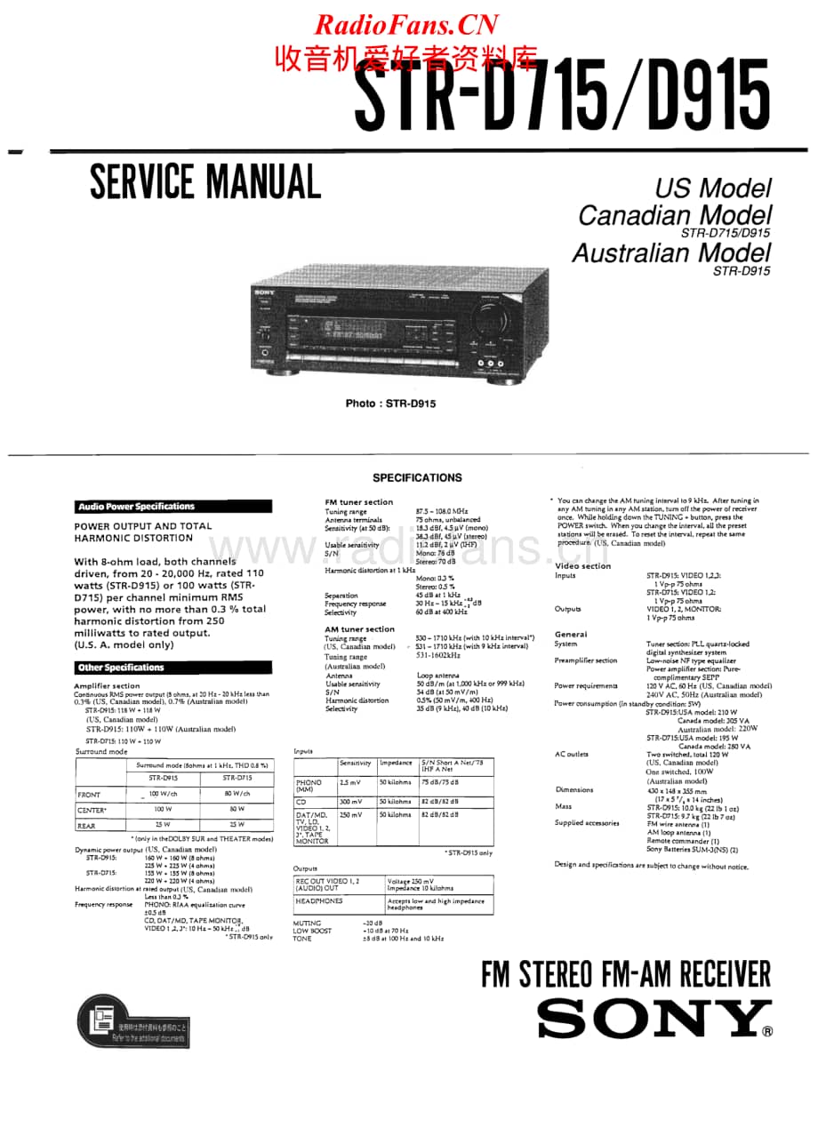 Sony-STR-D715-Service-Manual电路原理图.pdf_第1页