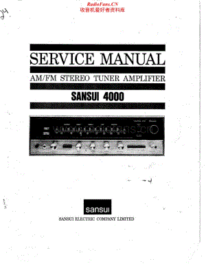 Sansui-4000-Service-Manual电路原理图.pdf