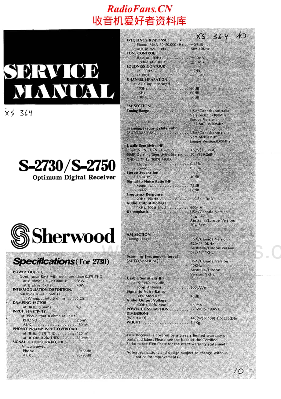 Sherwood-S-2750-Service-Manual电路原理图.pdf_第1页